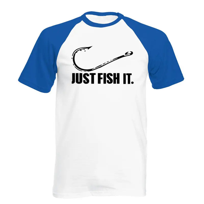 Love Fishing TShirt Fashion Men Fish It Funny Fishing Angler Hook Bait&Tackle Preshrunk Cotton raglan Short Sleeve T shirt