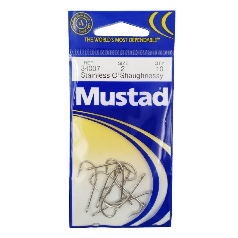 Mustad Norway Origin Fishing Hook High Carbon Hook ,8-8/0#,34007SS