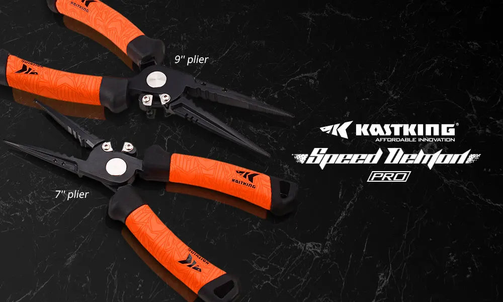 KastKing Speed Demon Pro Fishing Pliers 420 Stainless Steel Fishing Tools Saltwater Fishing Gear Tungsten Carbide Cutters