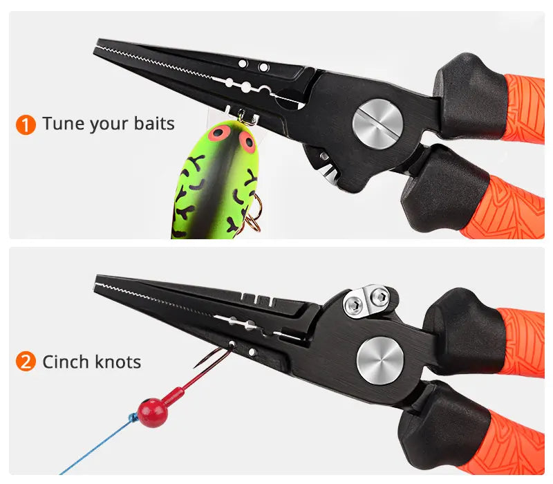 KastKing Speed Demon Pro Fishing Pliers 420 Stainless Steel Fishing Tools Saltwater Fishing Gear Tungsten Carbide Cutters