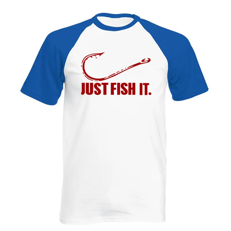 Love Fishing TShirt Fashion Men Fish It Funny Fishing Angler Hook Bait&Tackle Preshrunk Cotton raglan Short Sleeve T shirt