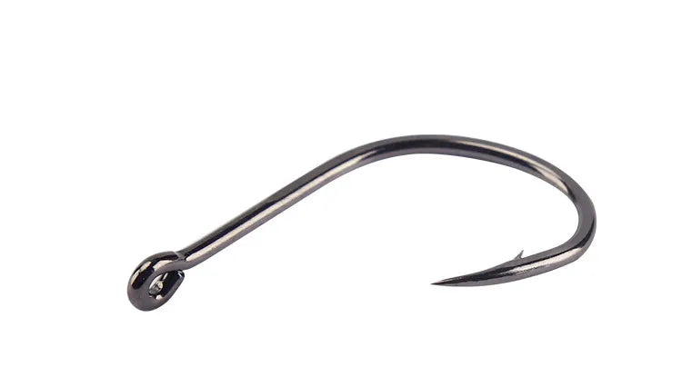 Fishing Hooks Mustad Strength Stream Seapole High Carbon Steel Barbed Hook with Ring Pesca Fishhooks HOT