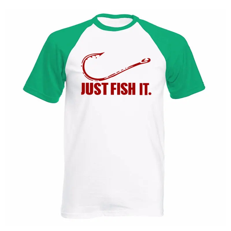 Love Fishing TShirt Fashion Men Fish It Funny Fishing Angler Hook Bait&Tackle Preshrunk Cotton raglan Short Sleeve T shirt