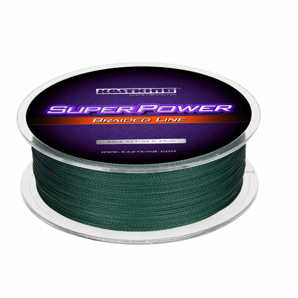 KastKing Brand Durable PE Braided Fishing Line 6-80LB 4 Strands 300M 327Yds Multifilament Line Strong Abrasion Resistant
