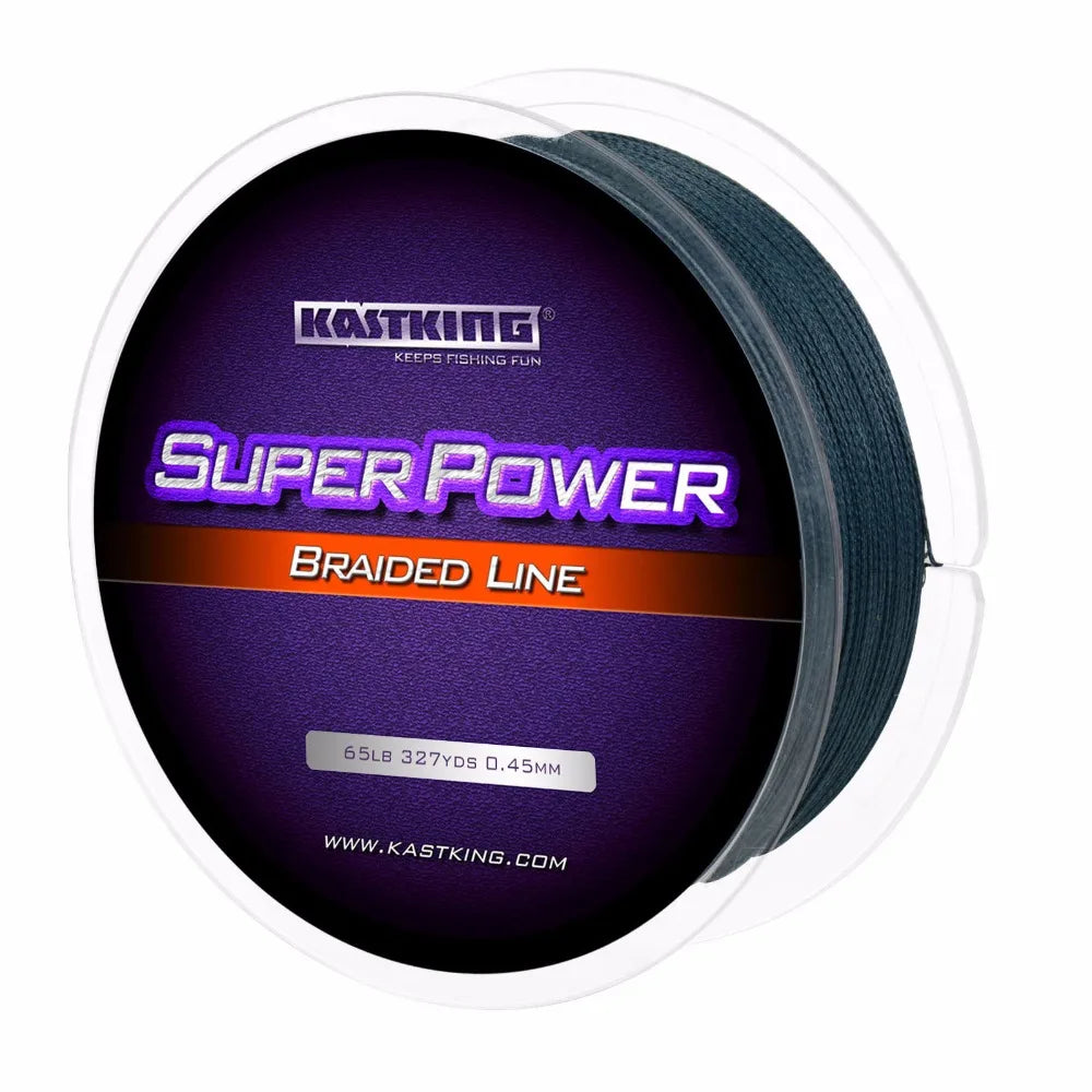 KastKing Brand Durable PE Braided Fishing Line 6-80LB 4 Strands 300M 327Yds Multifilament Line Strong Abrasion Resistant
