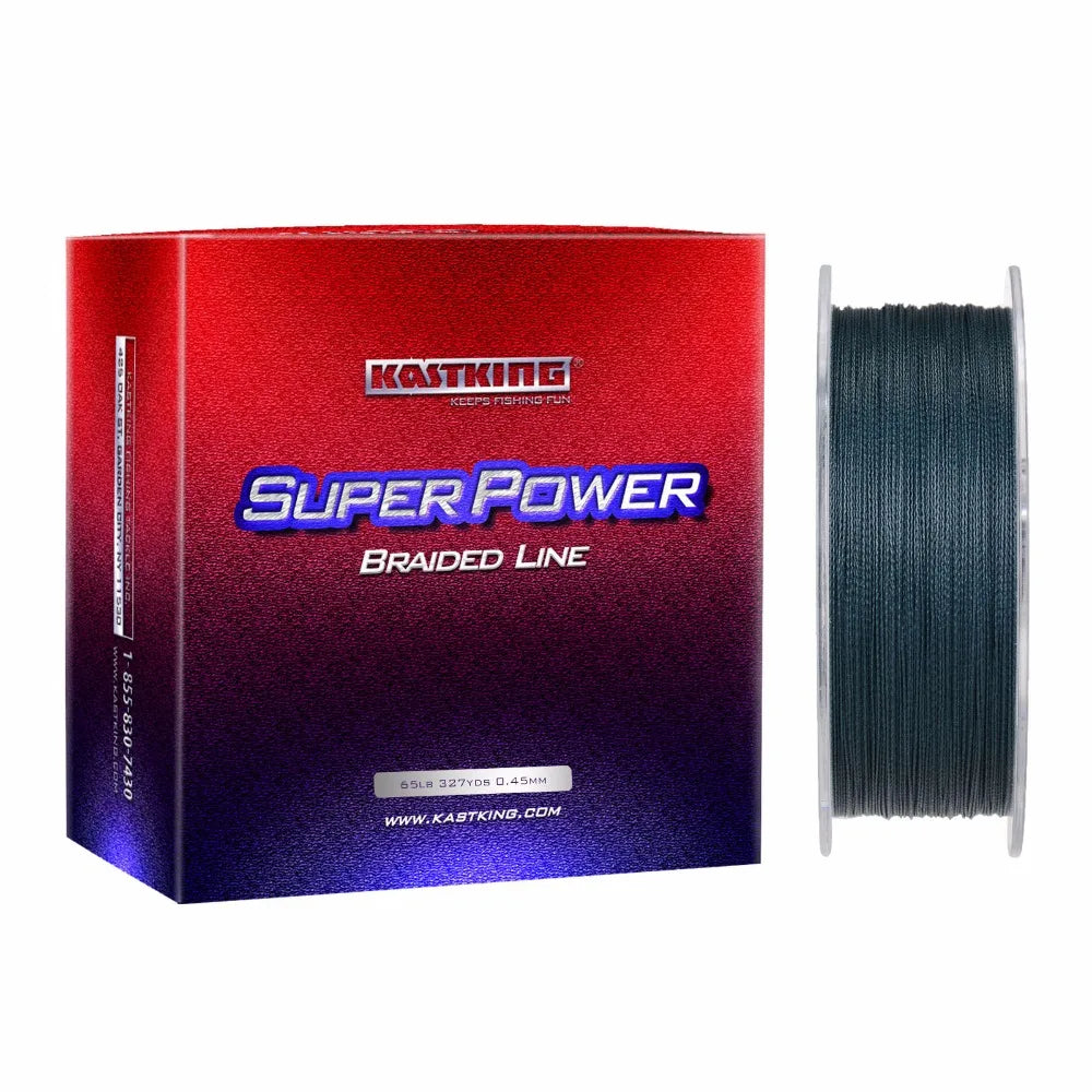 KastKing Brand Durable PE Braided Fishing Line 6-80LB 4 Strands 300M 327Yds Multifilament Line Strong Abrasion Resistant