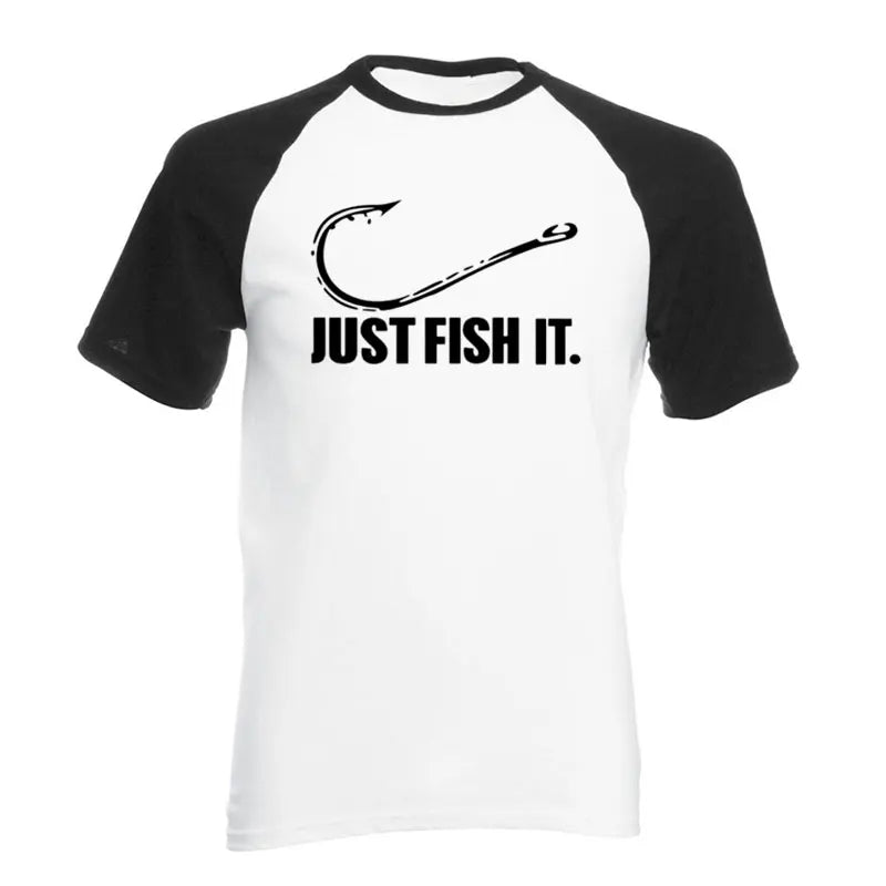 Love Fishing TShirt Fashion Men Fish It Funny Fishing Angler Hook Bait&Tackle Preshrunk Cotton raglan Short Sleeve T shirt