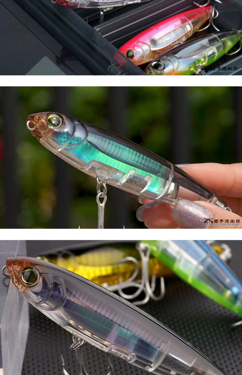 Japan YO-ZURI Long-range Floating Pencil R1350 R1369 Zigzag Dog Walking Bait Cocked Mouth Bass
