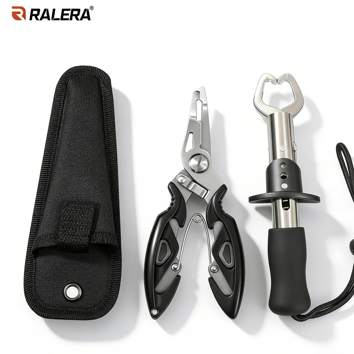 RALERA Fishing Tool Set  Fishing Pliers & Fish Gripper  Multifunctional Fishing Gear with Storage Bag