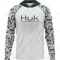 HUK Fishing Apparel Long Sleeve Hooded T-shirt Tops Sun Protection Fish Shirt Camisa De Pesca Breathable Hoodie Fishing Clothing