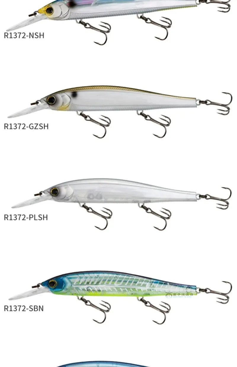 Japan YO-ZURI 3DB Prism R1355 Floating Minnow Cocked Bass Lure Iron Plate Hard Bait