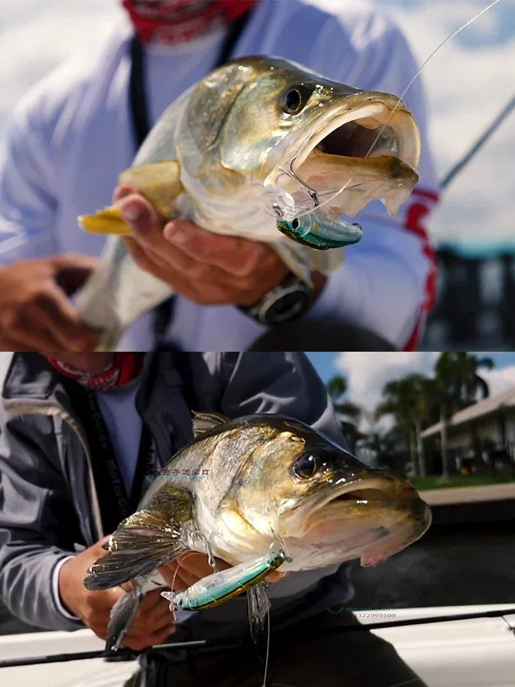 Japan YO-ZURI Minnow 3D Prism Refraction R1409 Bass Cocked Mouth Shallow Water Lure Hard Bait Lure