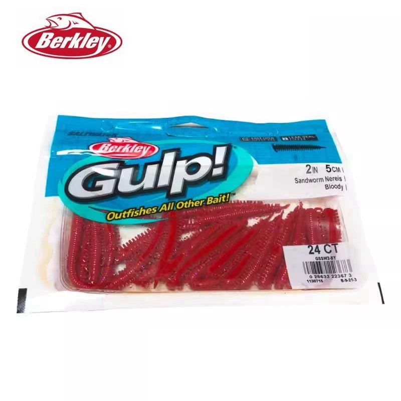 Berkley Saltwater GULP Sea Sandworm Out Fishing Bait 5cm/10cm/15cm Soft Bait Made in USA