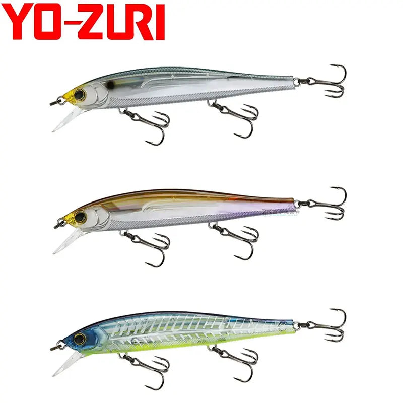 Japan YO-ZURI 3DB Prism R1355 Floating Minnow Cocked Bass Lure Iron Plate Hard Bait