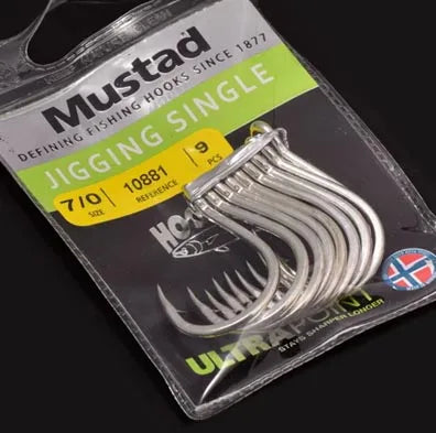 Mustad 10881 NP-DT Scoundrel + Sea Fishing Hook Southern Oil Giant Sea Fishing Iron Plate Hook Norwegian Hook