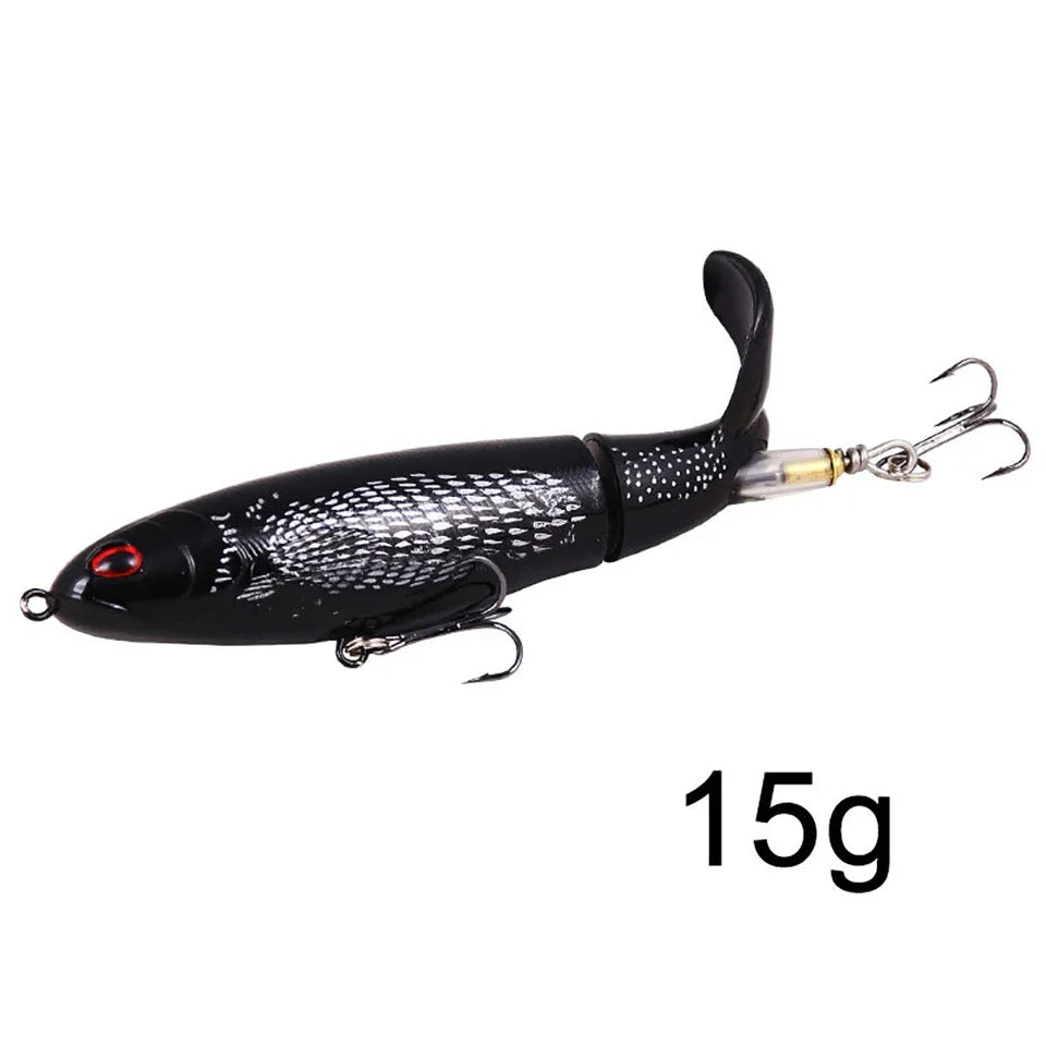 1Pcs  Plopper Fishing Lure 13g/15g/35g Catfish Lures For Fishing Tackle Floating Rotating Tail Artificial Baits Crankbait