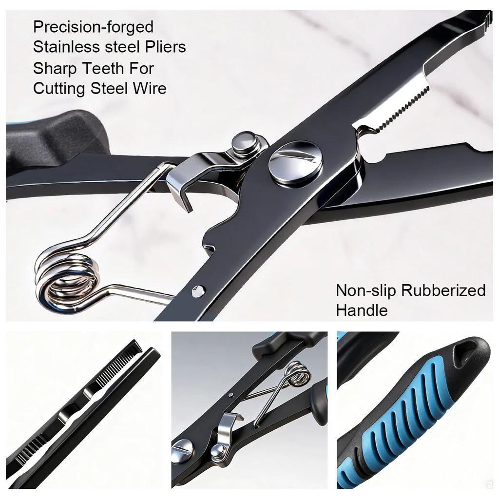 RALERA Complete Fishing Pliers Accessory Set:  Fishing Gloves, Pliers, Fish Grippers,Protect Pliers Sheath,Fish Tape Measure