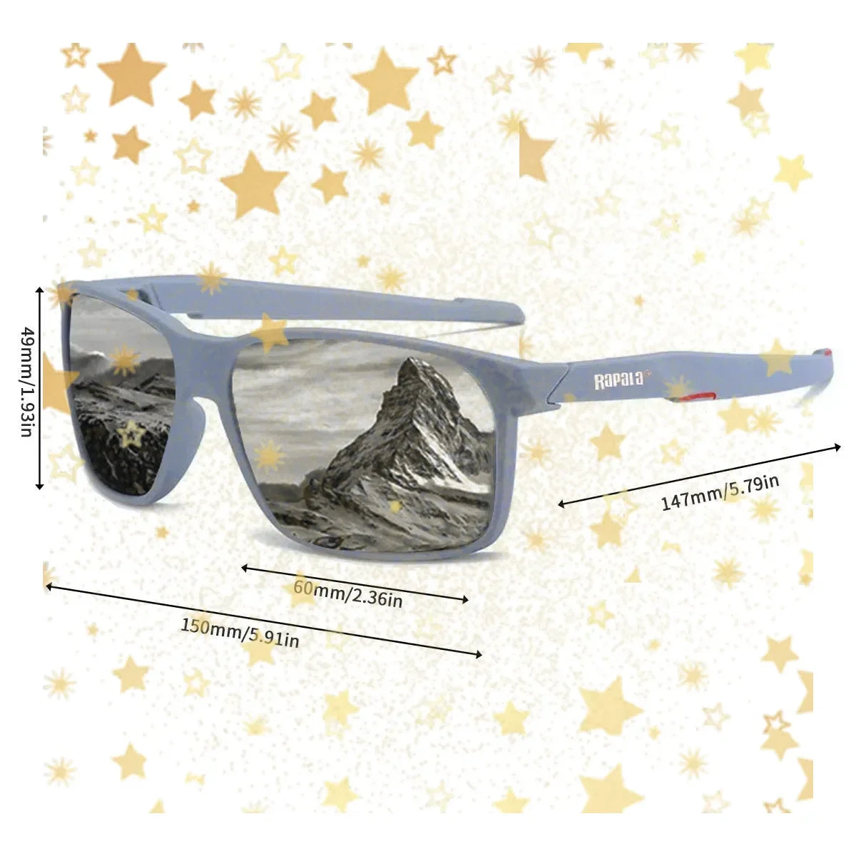 Rapala Fashional Polarized Sunglasses Outdoor Mountaineering Anti-ultraviolet Polarized Sunglasses Riding Fishing Sunglasses