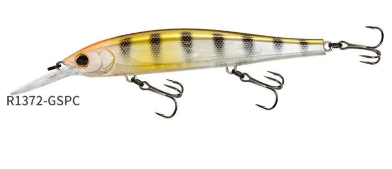 Japan YO-ZURI 3DB Prism R1355 Floating Minnow Cocked Bass Lure Iron Plate Hard Bait