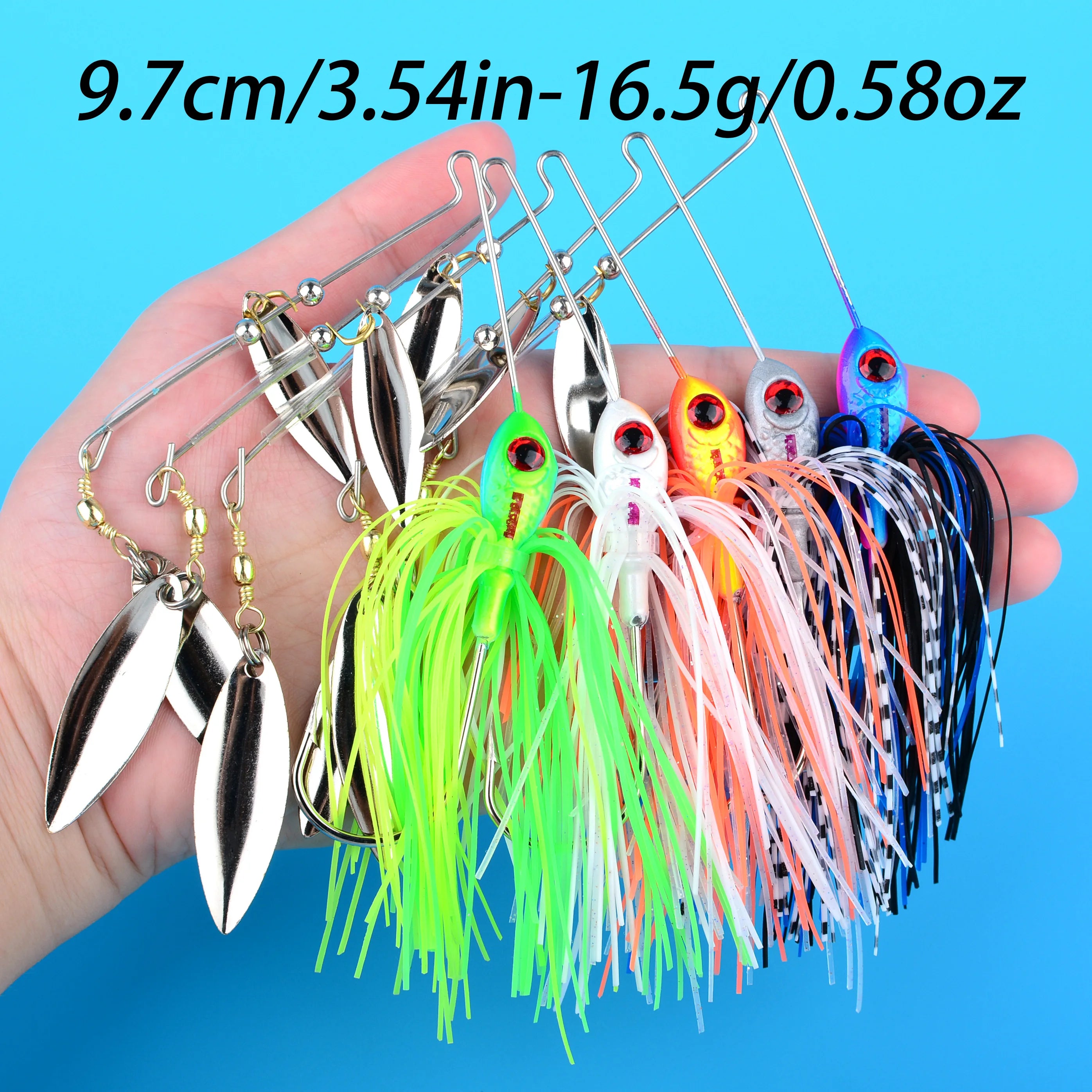 Fishing Lure 16.5/21g Wobblers Lures Spinners Spoon Bait for Pike Peche Tackle All Artificial Baits Metal Sequins Spinnerbait