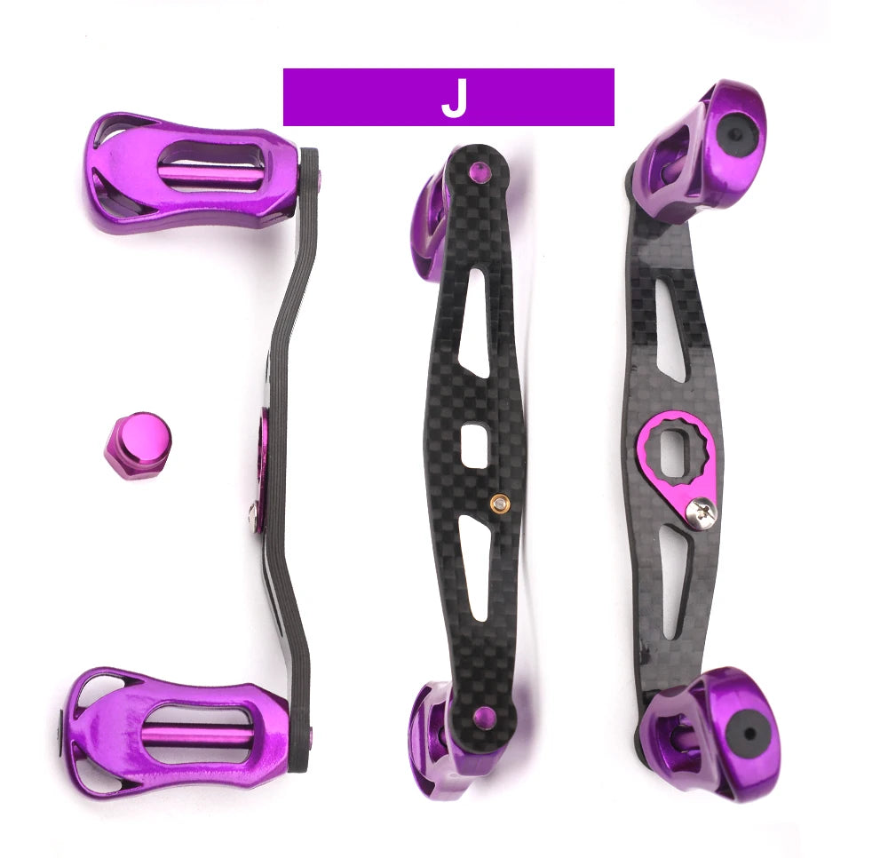 ROLLFISH Fishing Reel Handle Rocker Arm Carbon Fiber Light Weight 19-29g Ergonomic Design Multicolor Fishing Tools Accessories