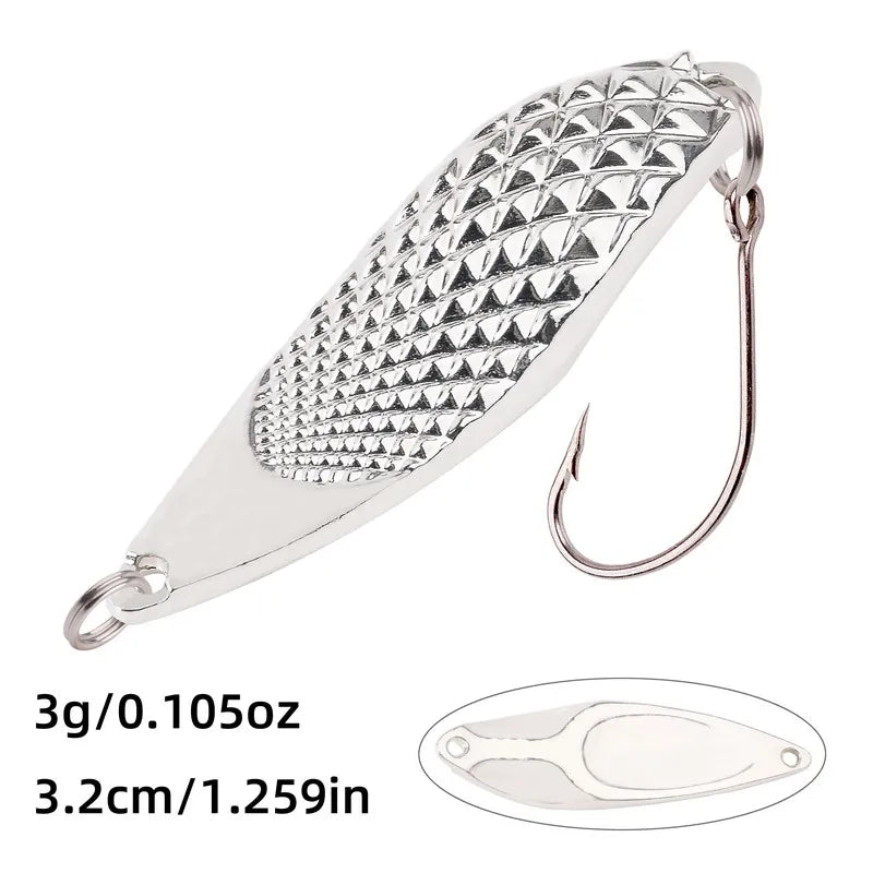 1pcs Metal Lure 3g/5g/7g/10g/15g/20g Fishing Lures Wobbler Spinner Bait Spoon Artificial Bass Hard Sequin Paillette Metal Lures
