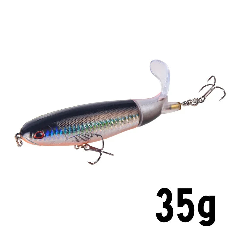1Pcs  Plopper Fishing Lure 13g/15g/35g Catfish Lures For Fishing Tackle Floating Rotating Tail Artificial Baits Crankbait