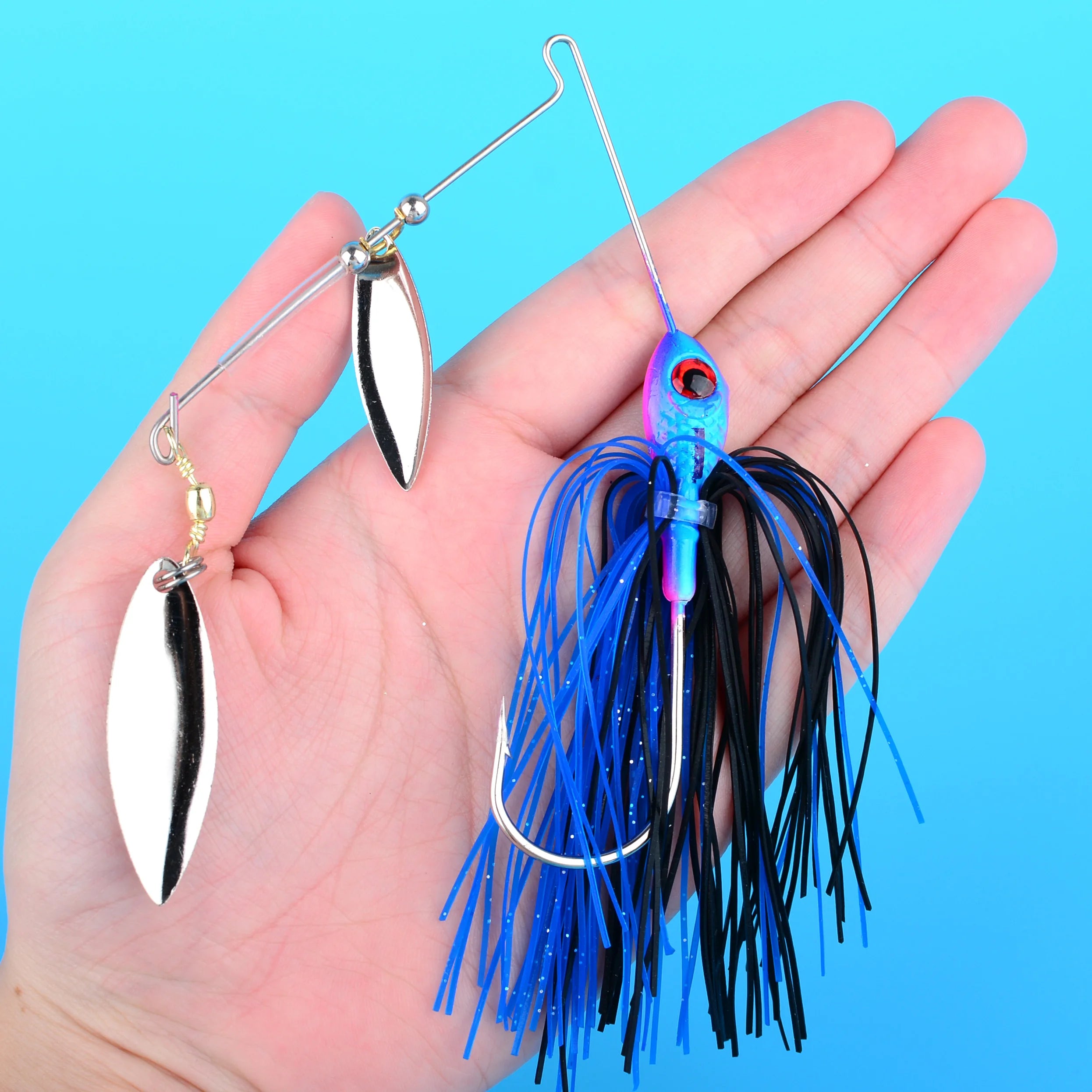 Fishing Lure 16.5/21g Wobblers Lures Spinners Spoon Bait for Pike Peche Tackle All Artificial Baits Metal Sequins Spinnerbait