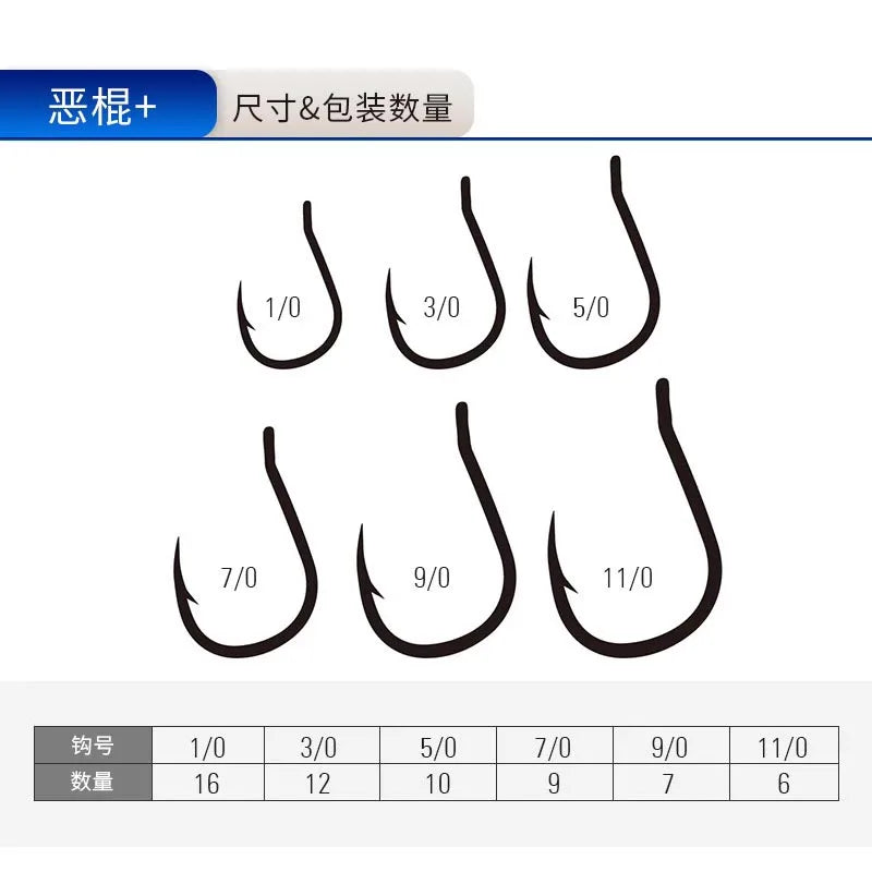 Mustad 10881 NP-DT Scoundrel + Sea Fishing Hook Southern Oil Giant Sea Fishing Iron Plate Hook Norwegian Hook