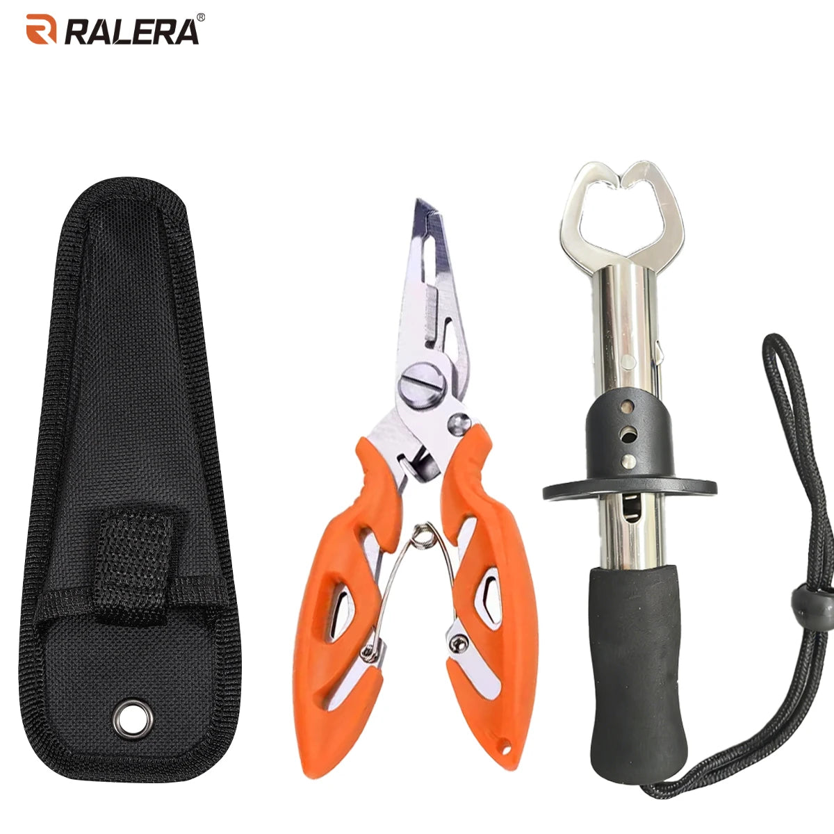 RALERA Fishing Tool Set  Fishing Pliers & Fish Gripper  Multifunctional Fishing Gear with Storage Bag
