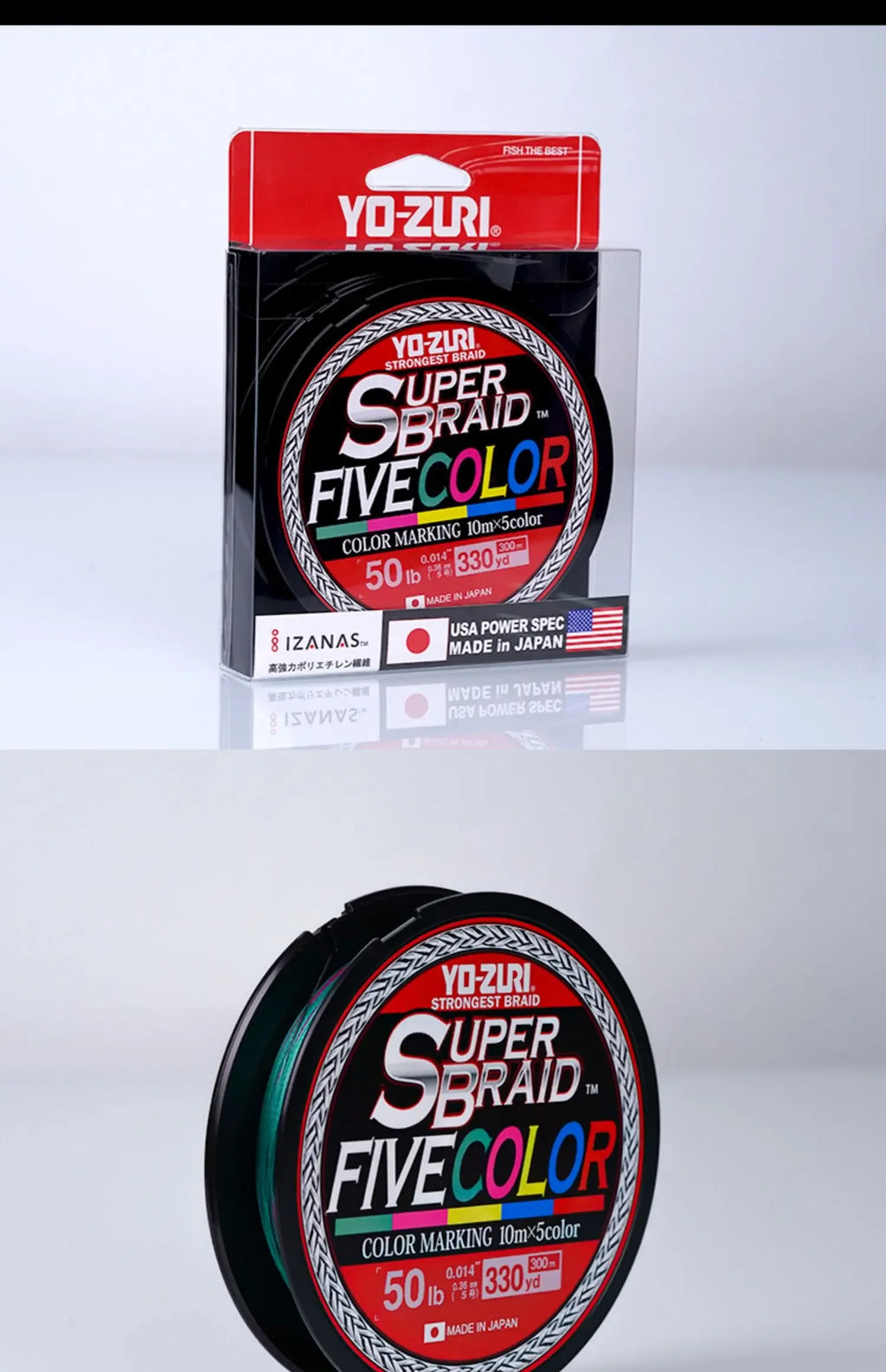 YO-ZURI PE Fishing Line Wear-resistant Anti-bite Luya Leading Main Line Sub-line Strong Tensile Force