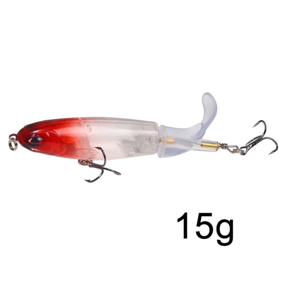 1Pcs  Plopper Fishing Lure 13g/15g/35g Catfish Lures For Fishing Tackle Floating Rotating Tail Artificial Baits Crankbait