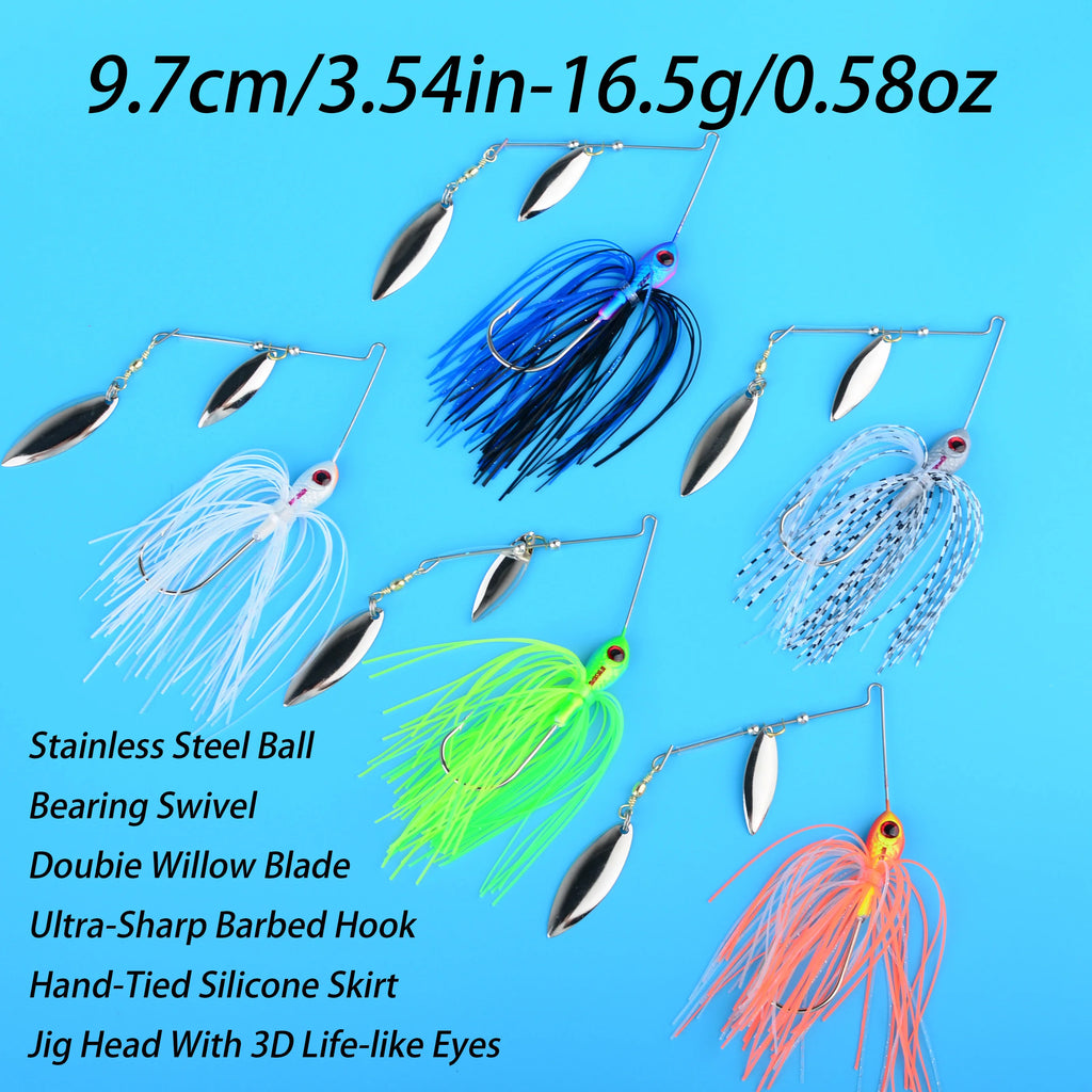 Fishing Lure 16.5/21g Wobblers Lures Spinners Spoon Bait for Pike Peche Tackle All Artificial Baits Metal Sequins Spinnerbait