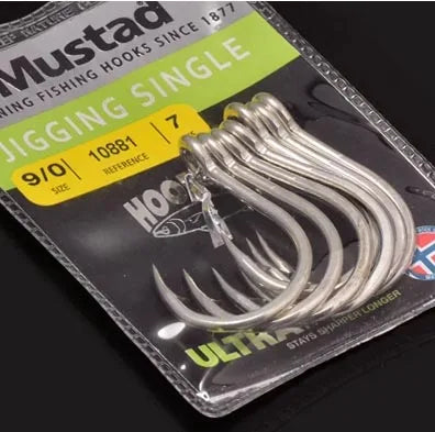 Mustad 10881 NP-DT Scoundrel + Sea Fishing Hook Southern Oil Giant Sea Fishing Iron Plate Hook Norwegian Hook