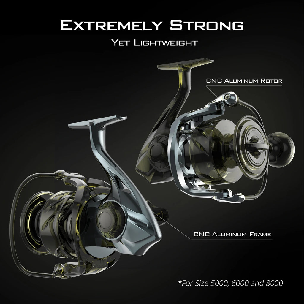 KastKing Kapstan Elite Saltwater Spinning Fishing Reel 25KG Max Drag IPX6 Waterproof Fishing Reels for Saltwater Fishing