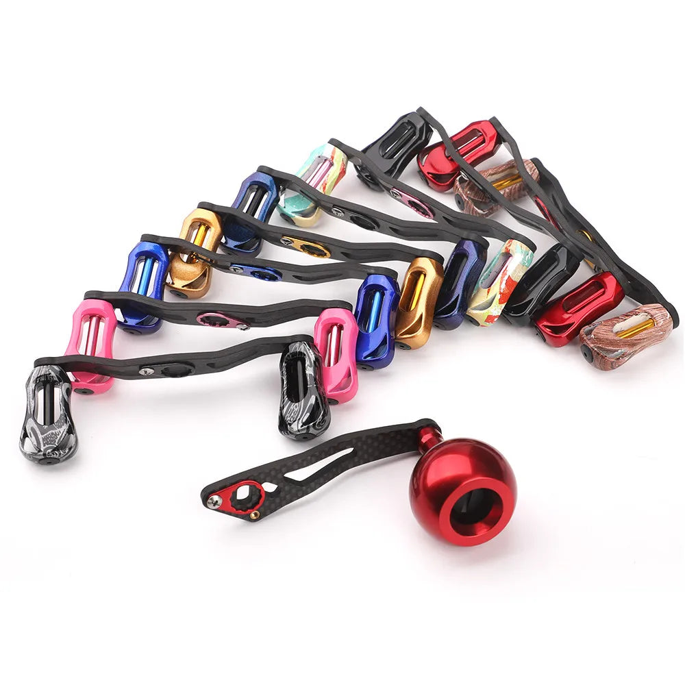 ROLLFISH Fishing Reel Handle Rocker Arm Carbon Fiber Light Weight 19-29g Ergonomic Design Multicolor Fishing Tools Accessories