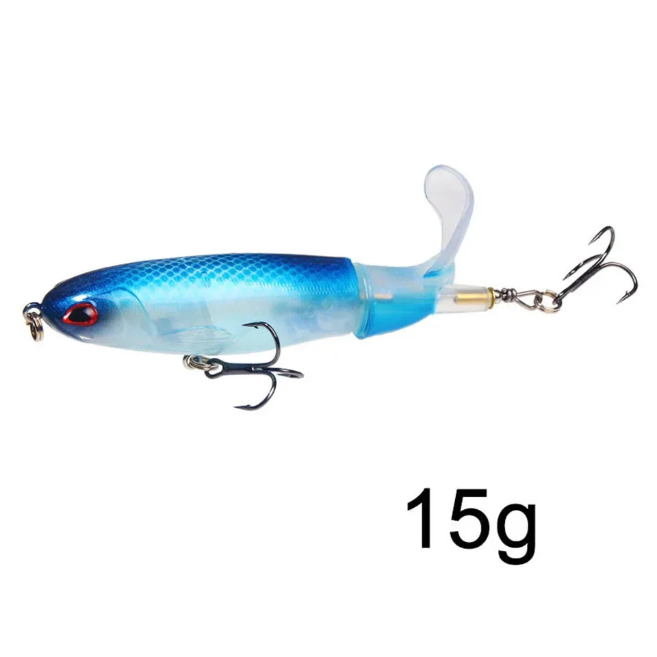 1Pcs  Plopper Fishing Lure 13g/15g/35g Catfish Lures For Fishing Tackle Floating Rotating Tail Artificial Baits Crankbait