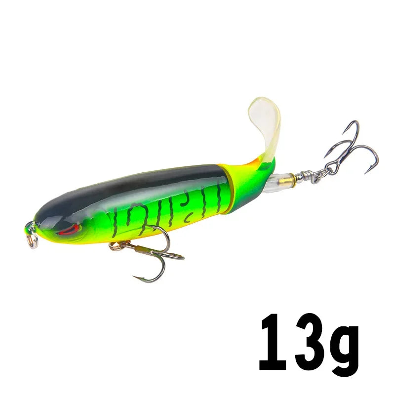 1Pcs  Plopper Fishing Lure 13g/15g/35g Catfish Lures For Fishing Tackle Floating Rotating Tail Artificial Baits Crankbait