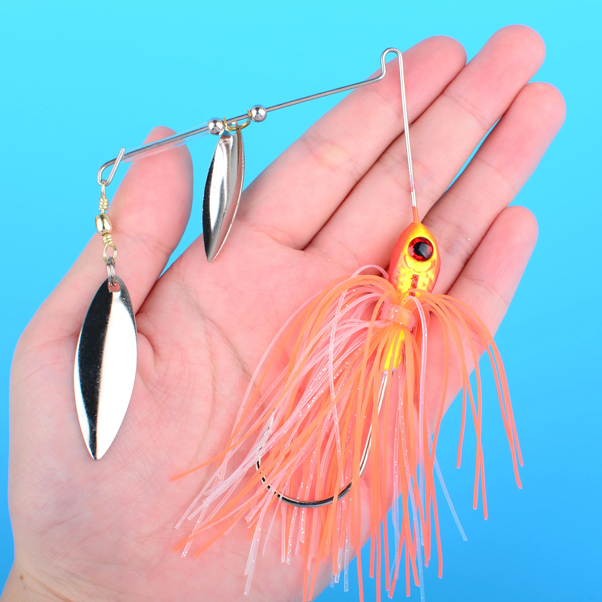 Fishing Lure 16.5/21g Wobblers Lures Spinners Spoon Bait for Pike Peche Tackle All Artificial Baits Metal Sequins Spinnerbait