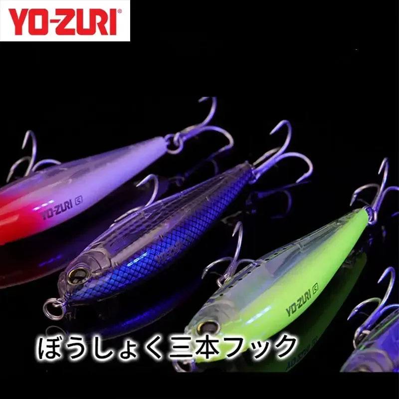 R1207 8.5g 17g YO-ZURI 3D Prism Freshwater Slow Sinking Luya Bait Perch Flipped Mouth Lure