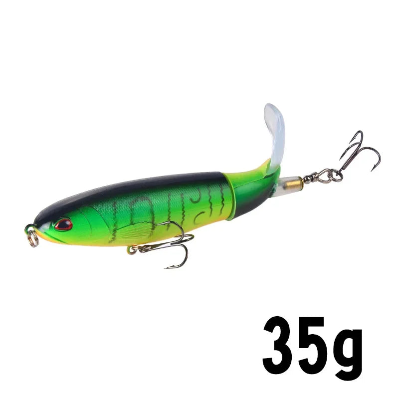 1Pcs  Plopper Fishing Lure 13g/15g/35g Catfish Lures For Fishing Tackle Floating Rotating Tail Artificial Baits Crankbait