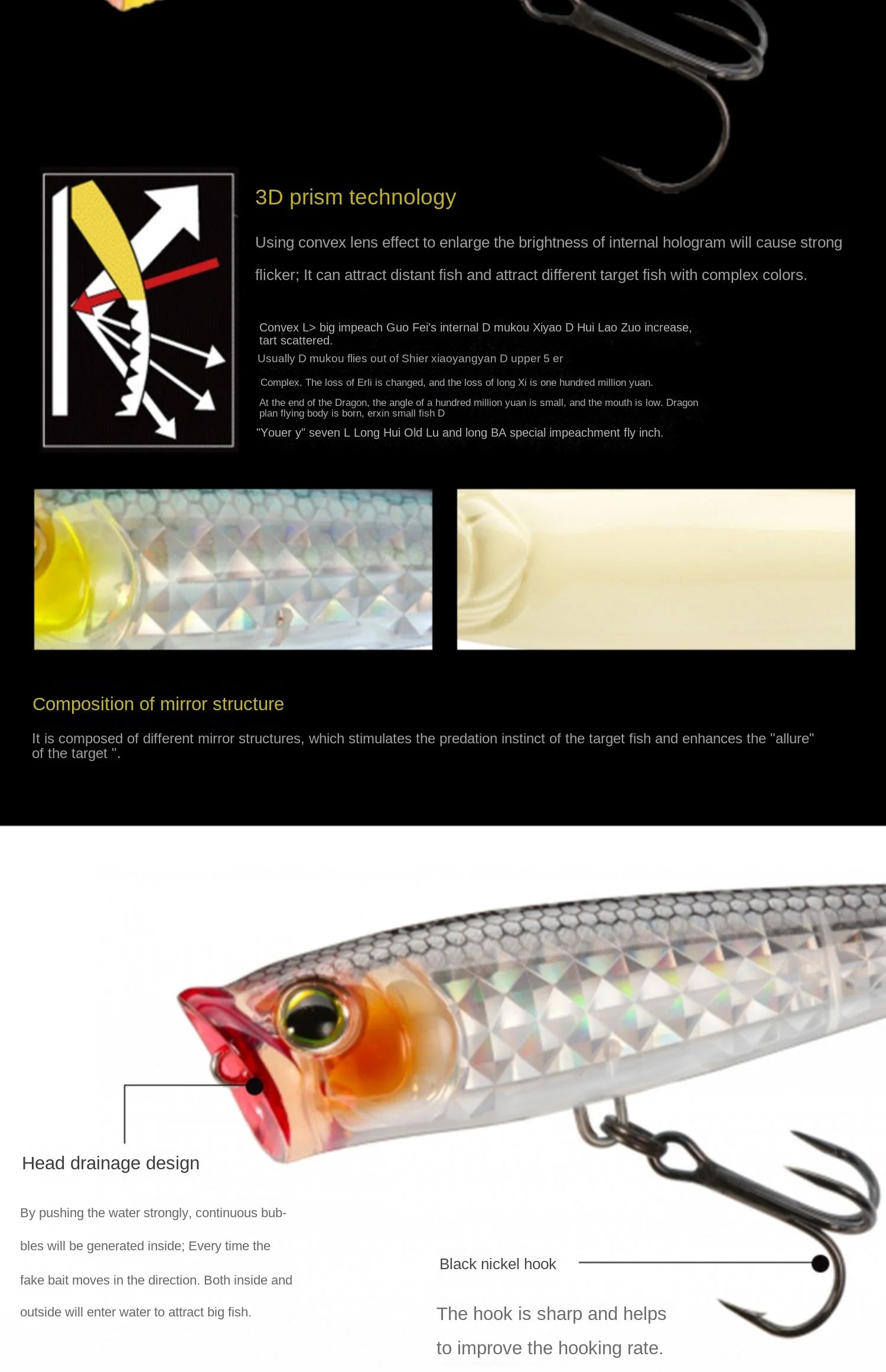 Japan YO-ZURI Surface Wave Climbing 3D Prism R1435 Luya Bass Cocked Mouth Pencil Sea Lure Bait