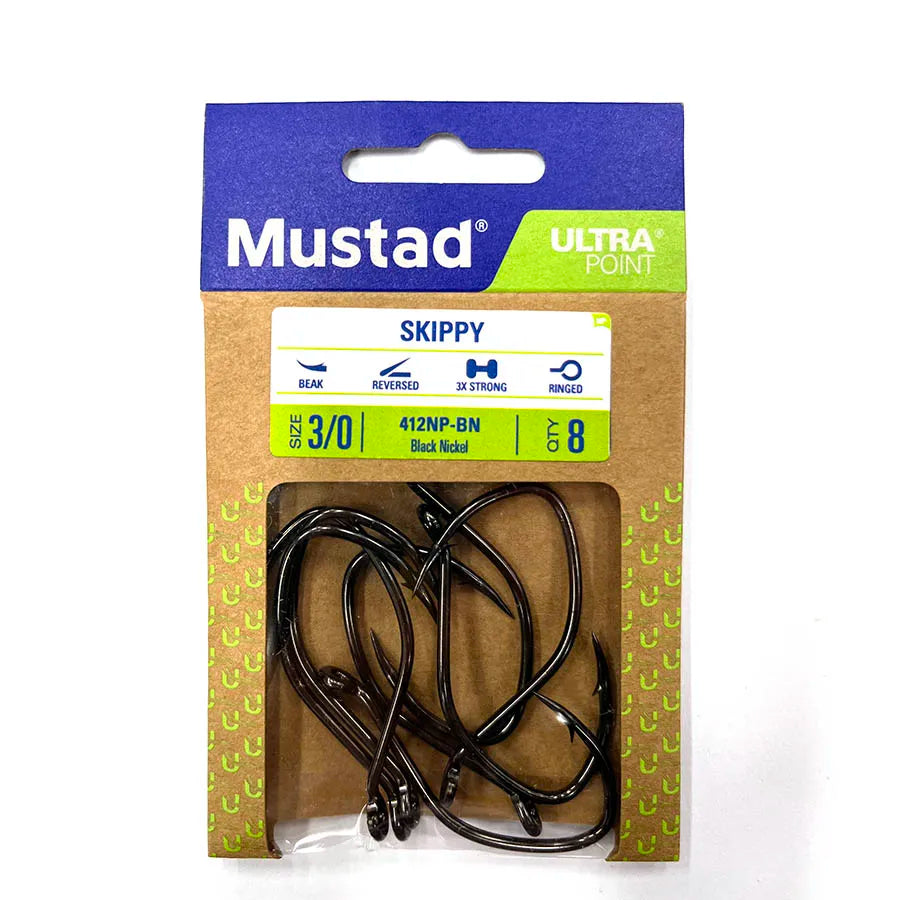 New Upgrade, New Packaging Mustad 412NP-BN J-hook High-strength Fishing Gear Hook Fishing Supplies