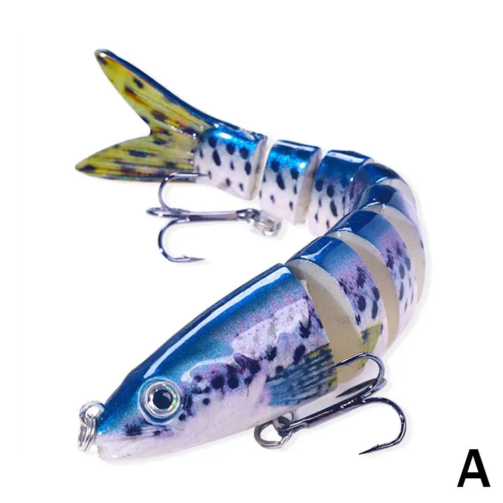 Swimbait Lure Fishing Lures,Lifelike Swimming Action, Durable, for Freshwater & Saltwater Fishing,Multi Jointed Fishing Lure