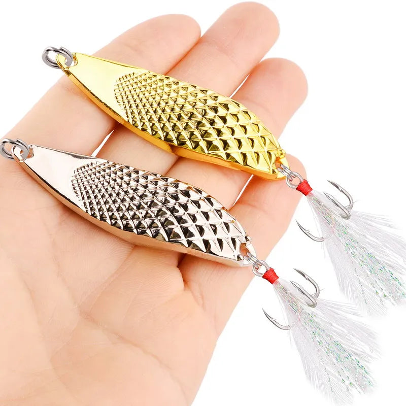 1pcs Metal Lure 3g/5g/7g/10g/15g/20g Fishing Lures Wobbler Spinner Bait Spoon Artificial Bass Hard Sequin Paillette Metal Lures