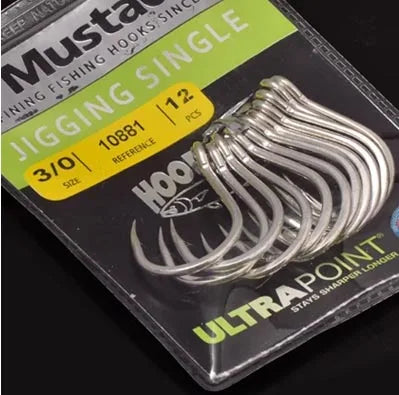 Mustad 10881 NP-DT Scoundrel + Sea Fishing Hook Southern Oil Giant Sea Fishing Iron Plate Hook Norwegian Hook