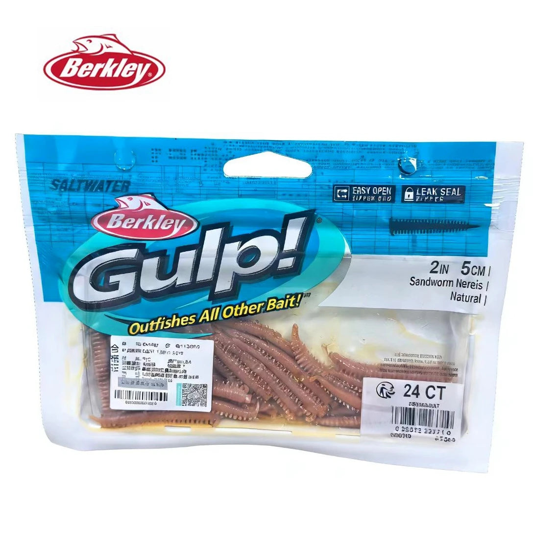 Berkley Saltwater GULP Sea Sandworm Out Fishing Bait 5cm/10cm/15cm Soft Bait Made in USA