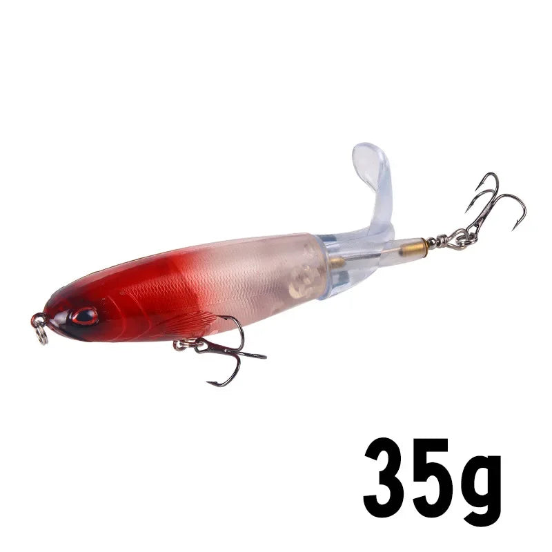 1Pcs  Plopper Fishing Lure 13g/15g/35g Catfish Lures For Fishing Tackle Floating Rotating Tail Artificial Baits Crankbait
