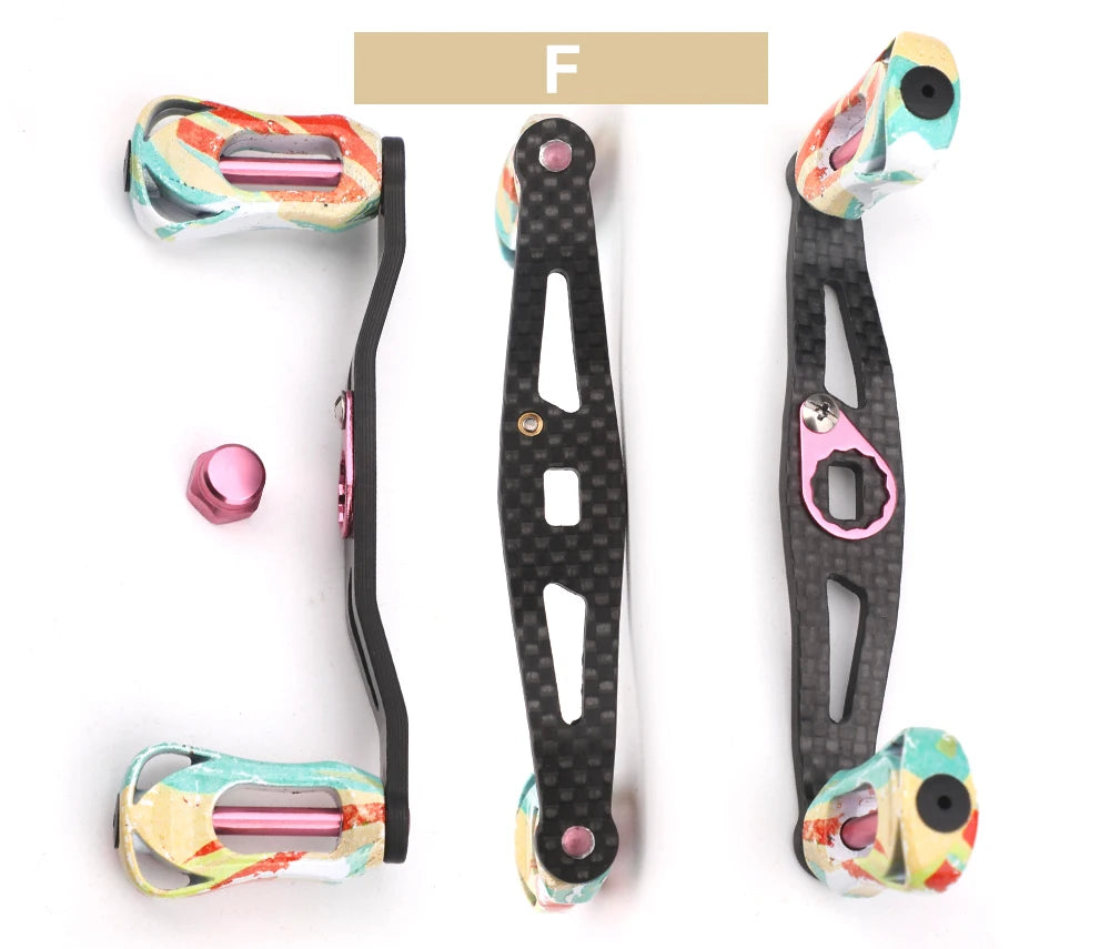 ROLLFISH Fishing Reel Handle Rocker Arm Carbon Fiber Light Weight 19-29g Ergonomic Design Multicolor Fishing Tools Accessories