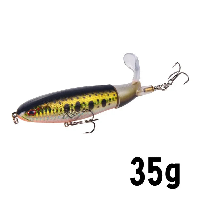 1Pcs  Plopper Fishing Lure 13g/15g/35g Catfish Lures For Fishing Tackle Floating Rotating Tail Artificial Baits Crankbait